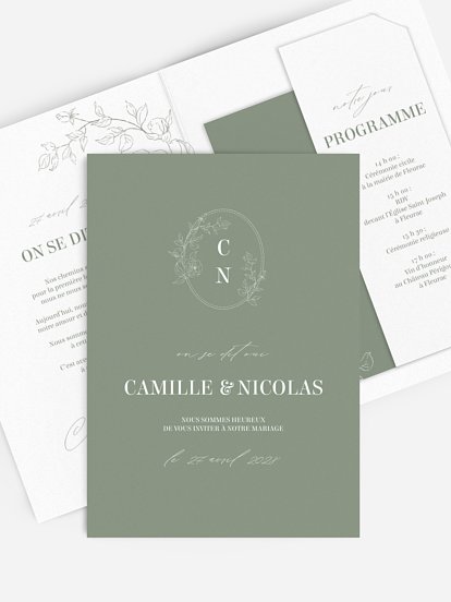 Faire-part de mariage Rosalia