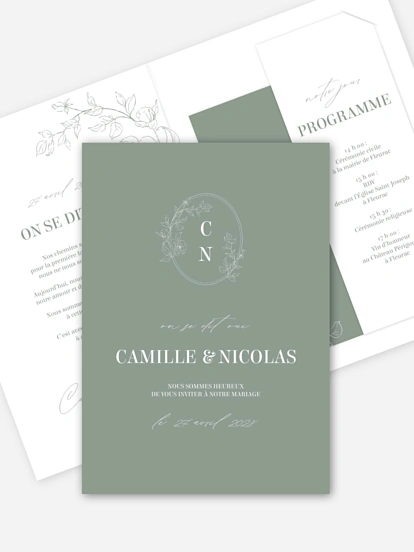 Faire-part de mariage Rosalia