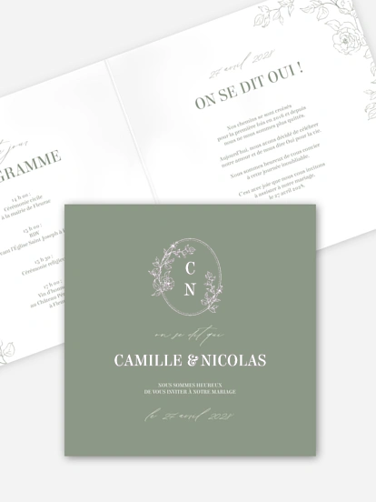 Faire-part de mariage Rosalia