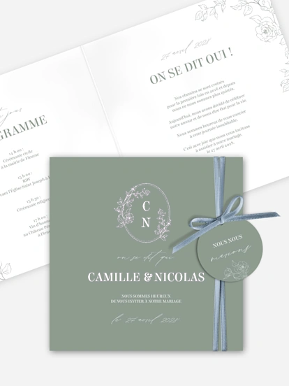Faire-part de mariage Rosalia