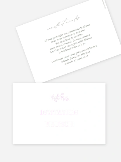 Carte brunch Rosalia