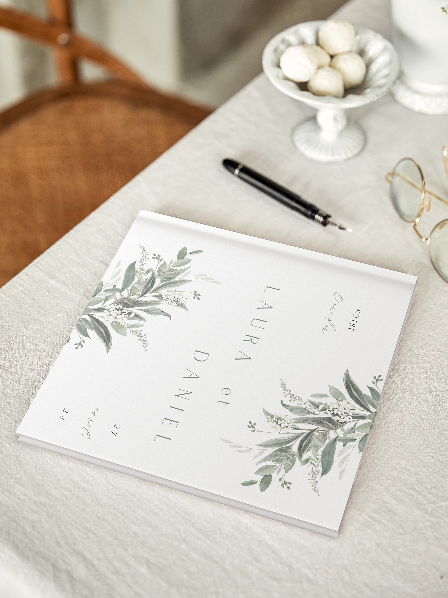 Livre d'or Amour en Feuillage