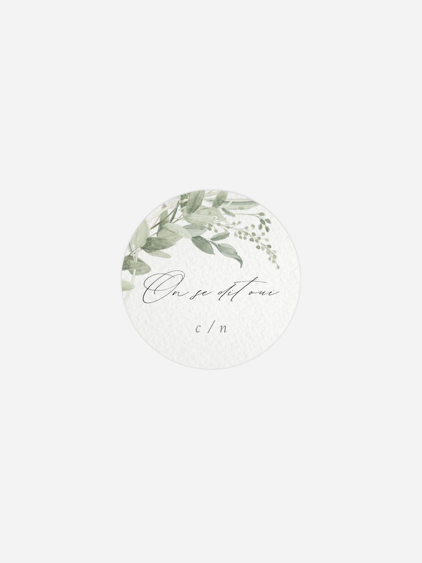 Cartons plan de table mariage Élegance Evergreen