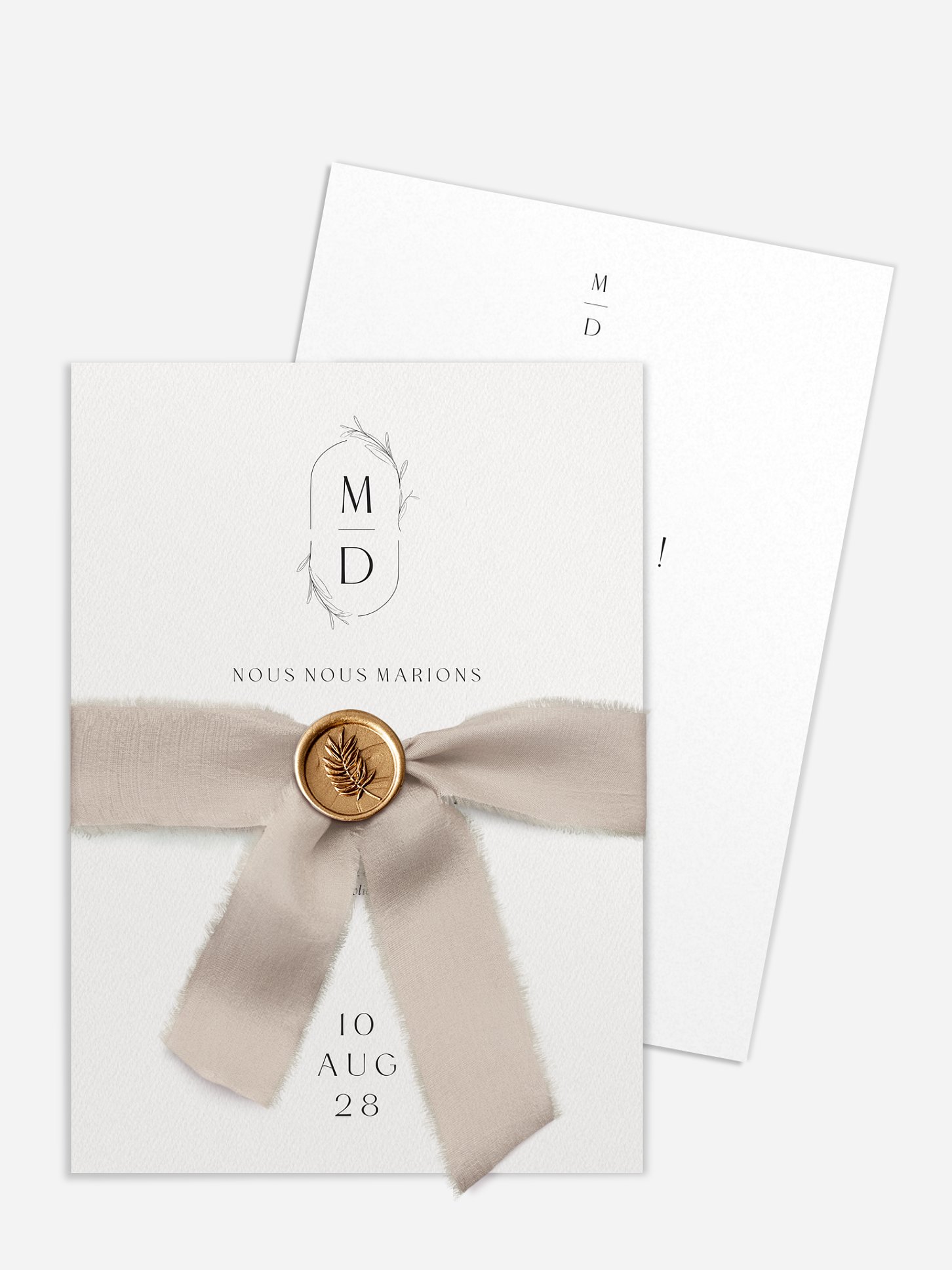 Faire-part de mariage Romance Élégante