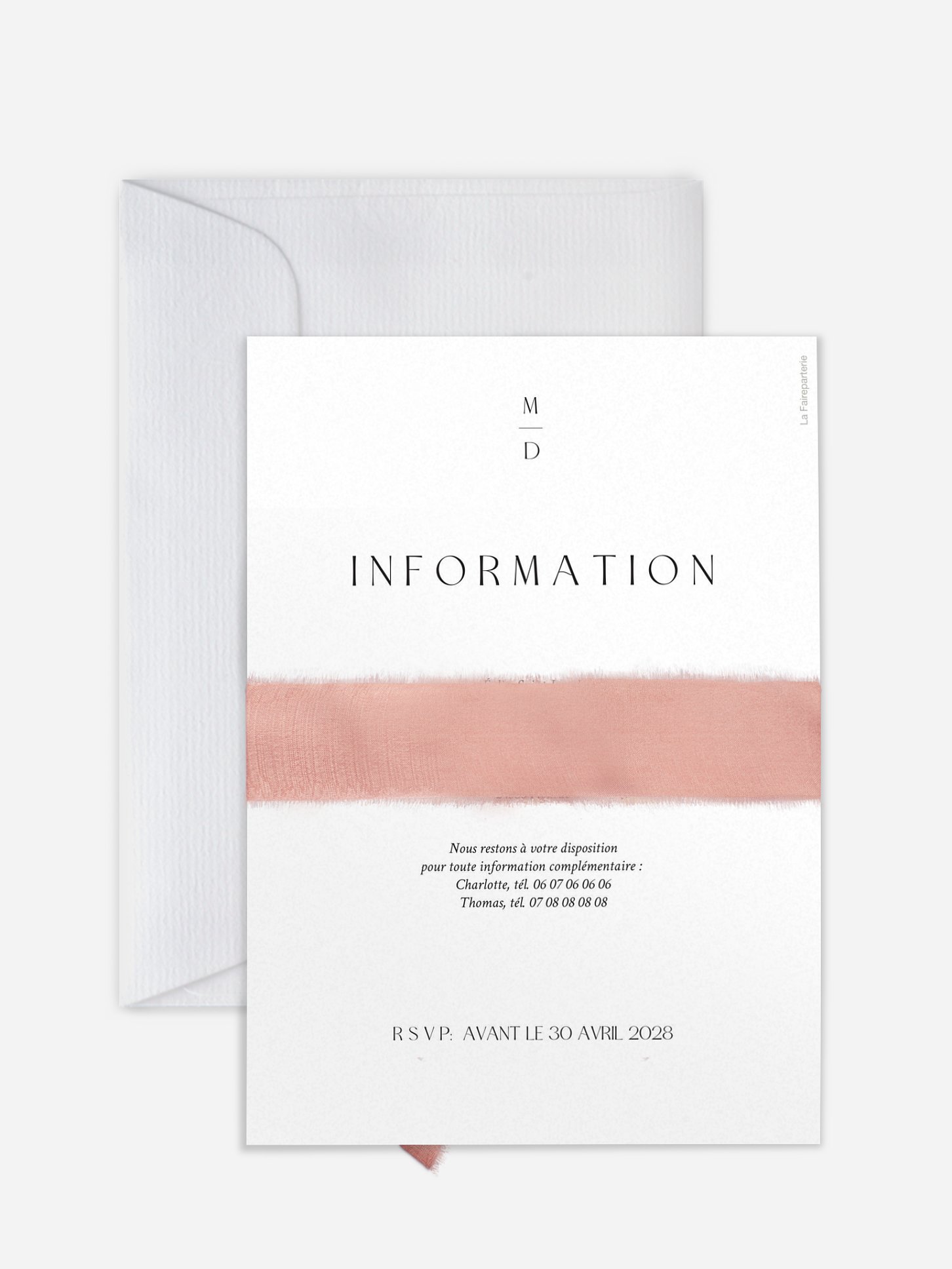 Faire-part de mariage Romance Élégante