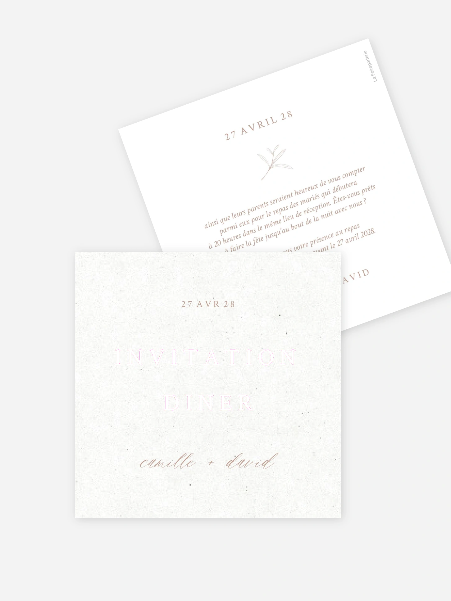 Carton d'invitation Eternal