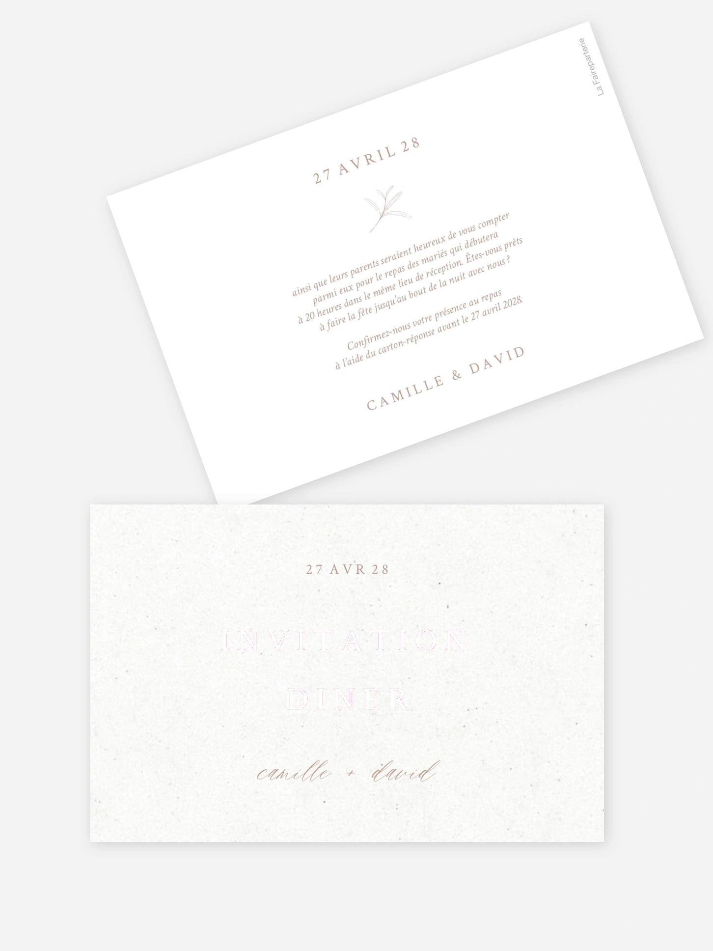 Carton d'invitation Eternal