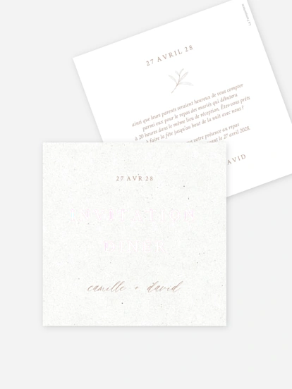 Carton d'invitation Eternal