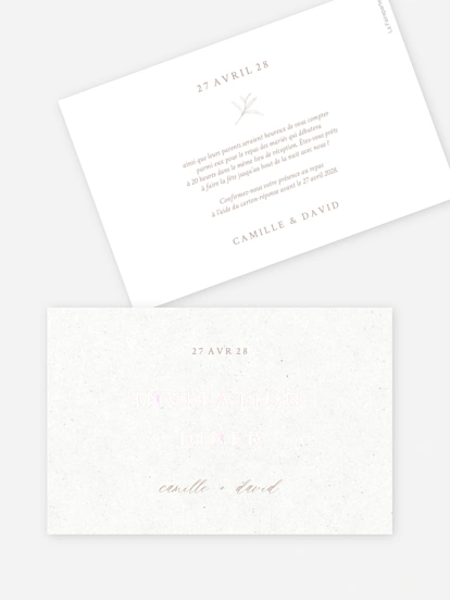 Carton d'invitation Eternal