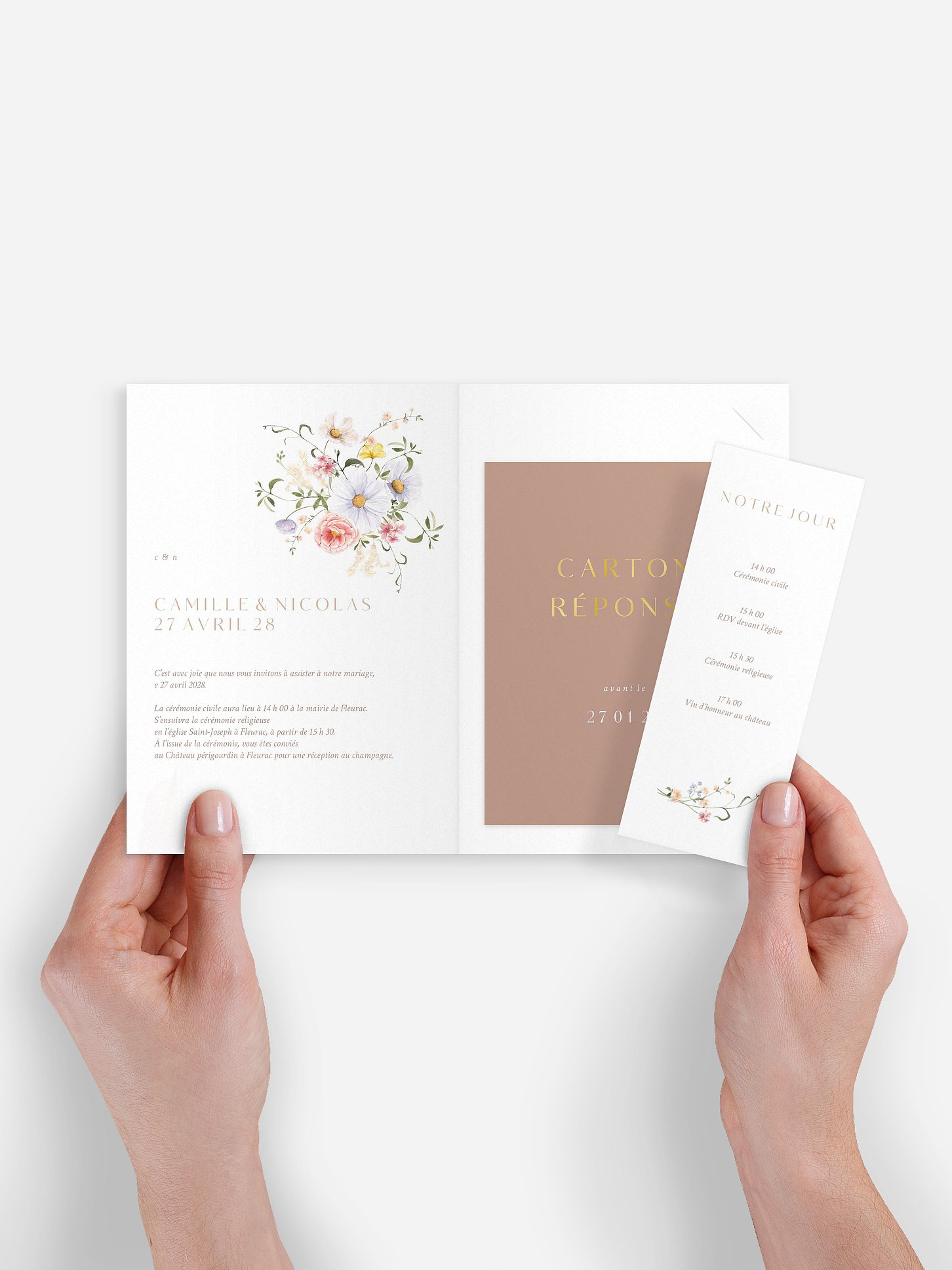 Faire-part de mariage Éveil d'amour