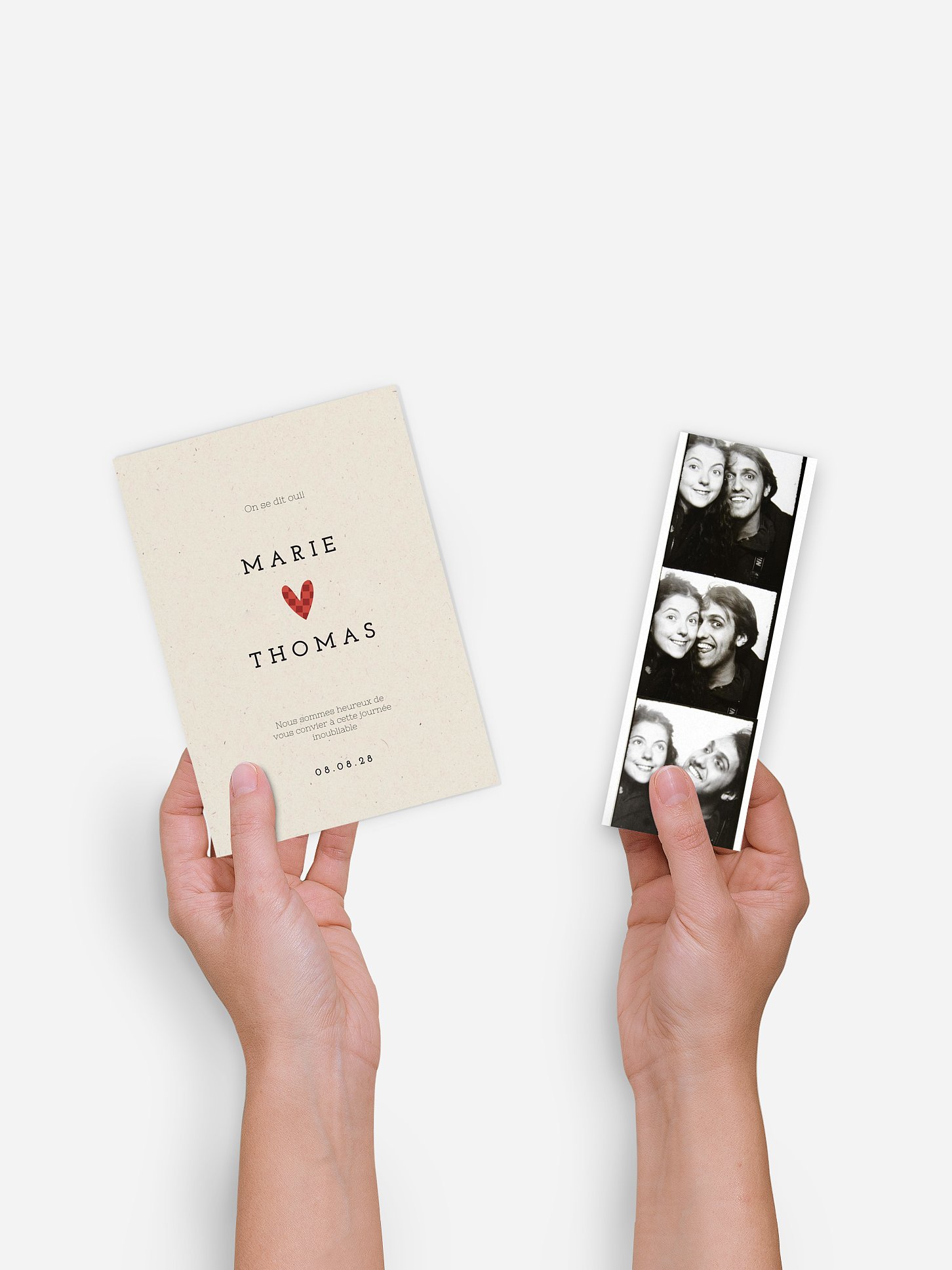 Faire-part de mariage Photobooth