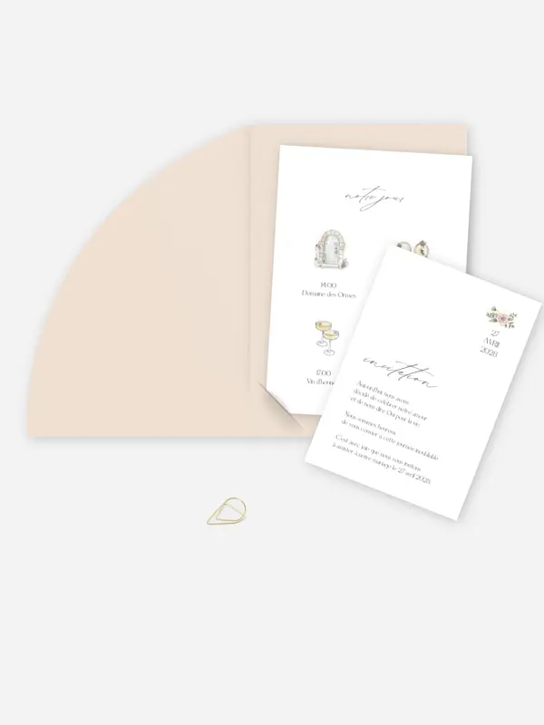 Faire-part de mariage Délicats moments