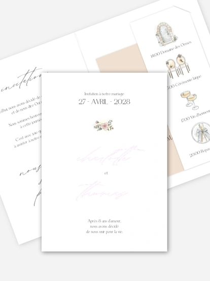 Faire-part de mariage Délicats moments