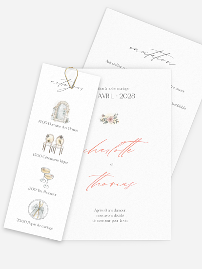 Faire-part de mariage Délicats moments
