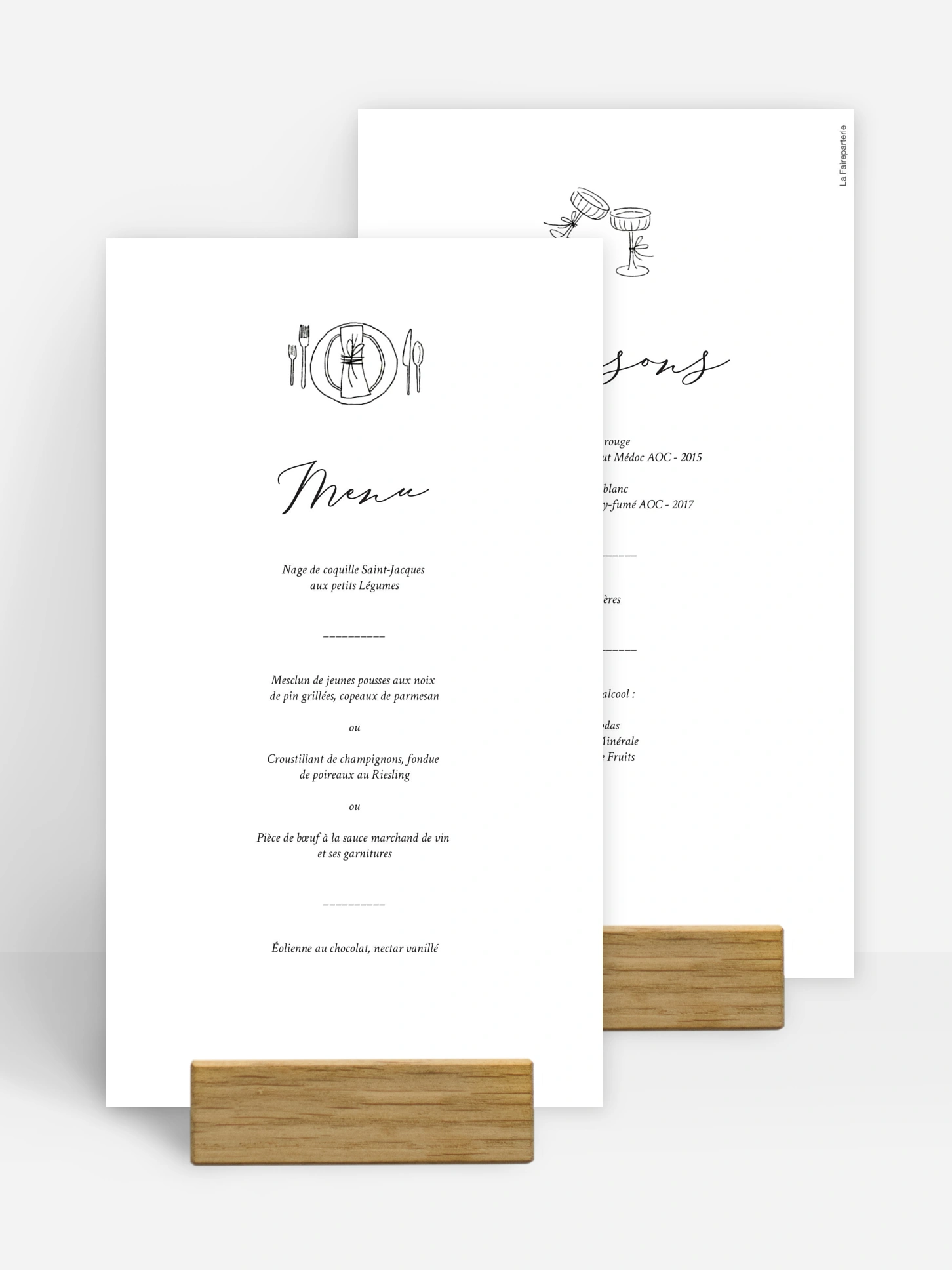 Menu mariage Rendez-vous