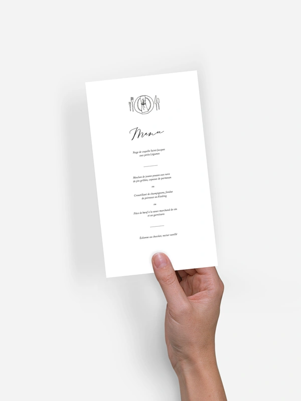 Menu mariage Rendez-vous