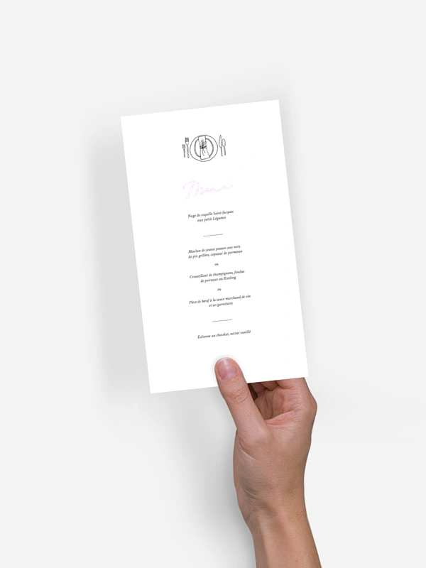 Menu mariage Rendez-vous