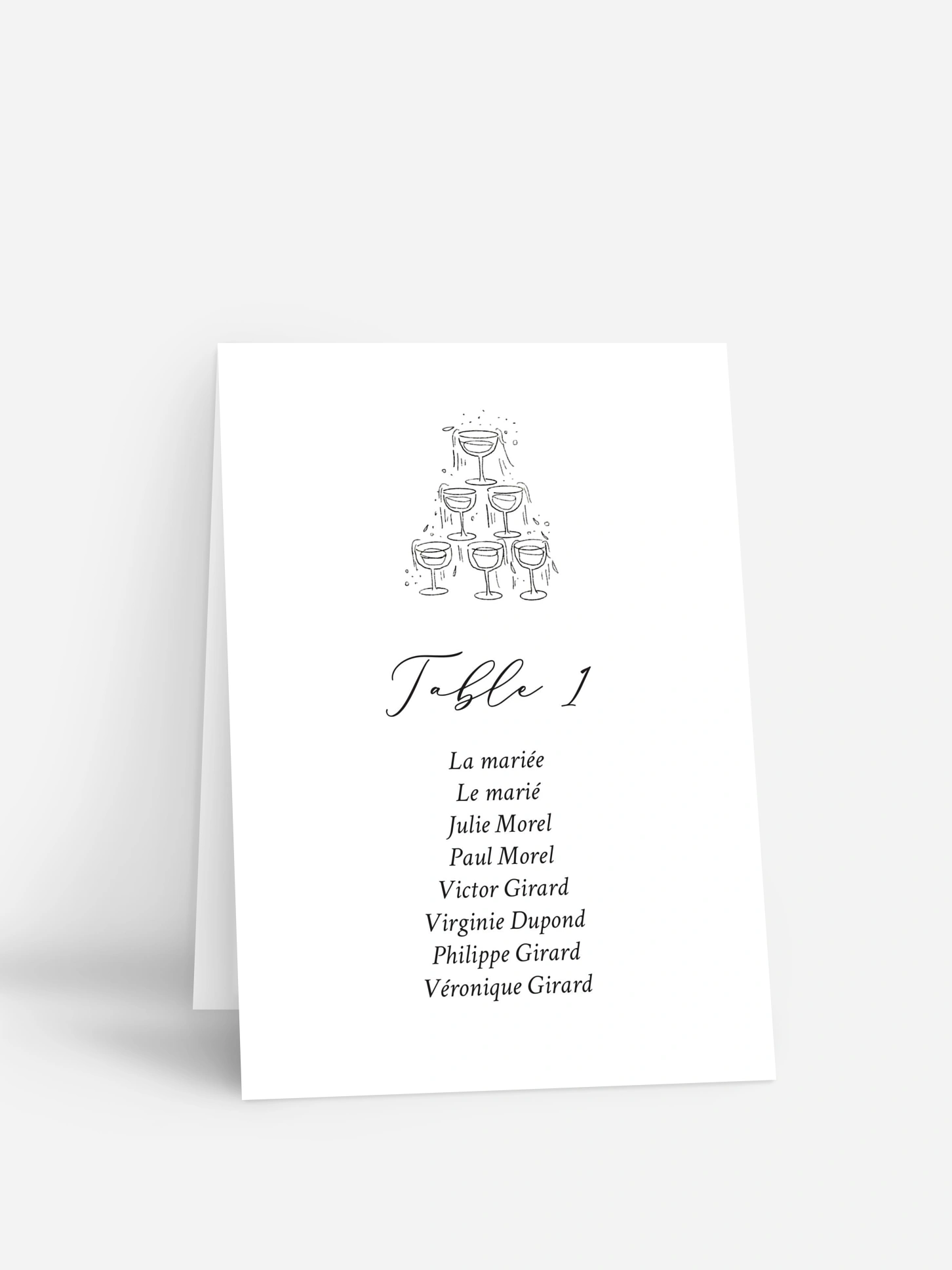 Nom de table mariage Rendez-vous