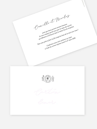 Carton d'invitation Rendez-vous