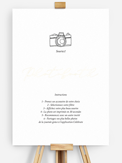 Affiche photobooth mariage Rendez-vous
