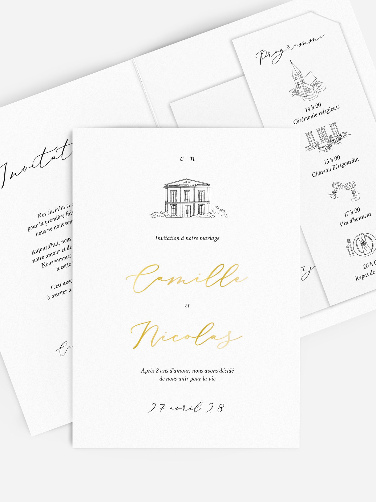 Faire-part de mariage Rendez-vous