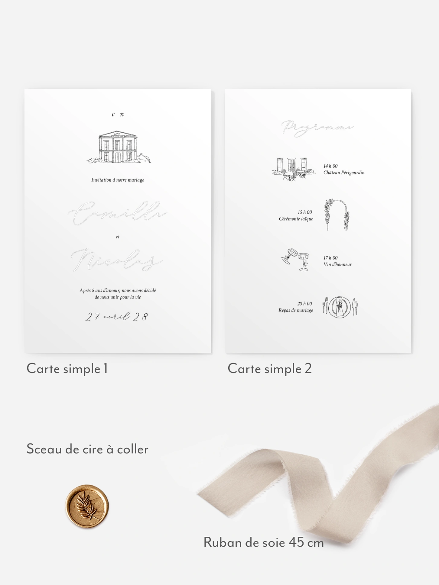 Faire-part de mariage Rendez-vous