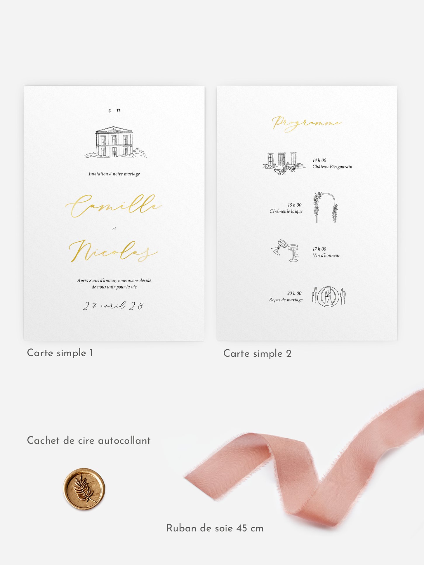 Faire-part de mariage Rendez-vous