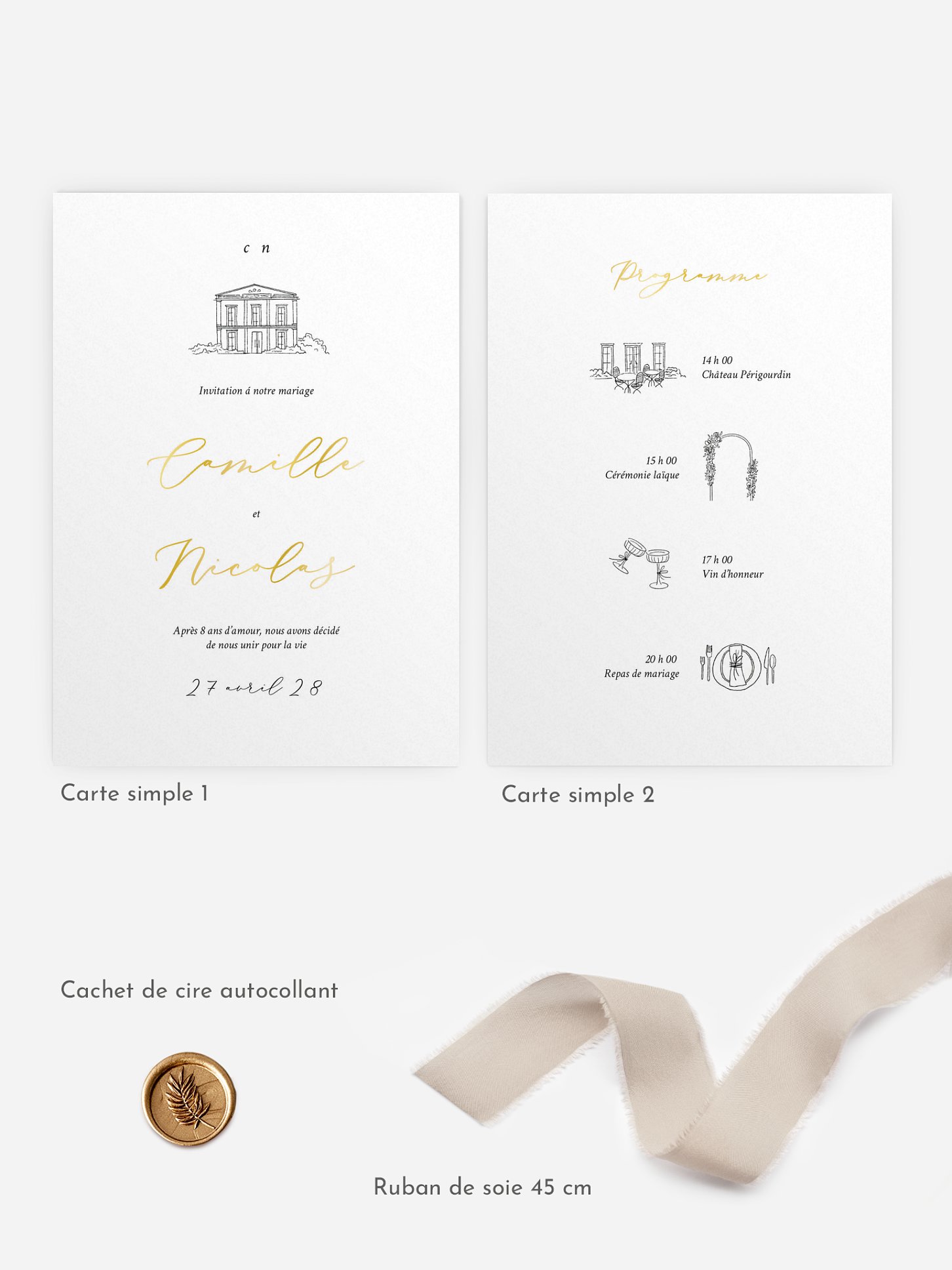 Faire-part de mariage Rendez-vous