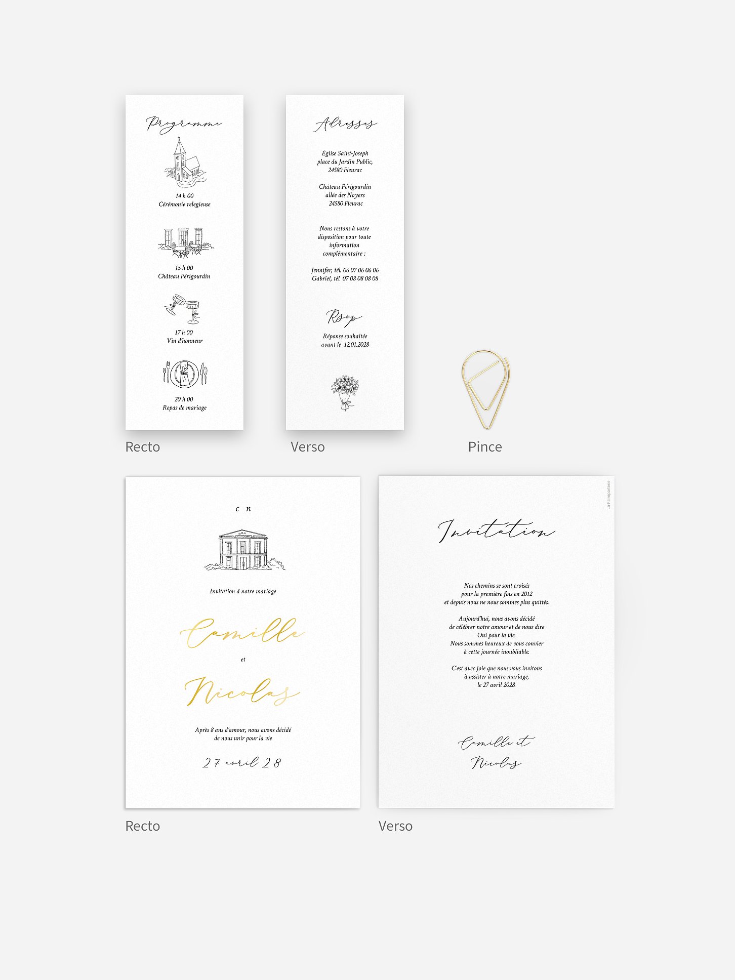 Faire-part de mariage Rendez-vous