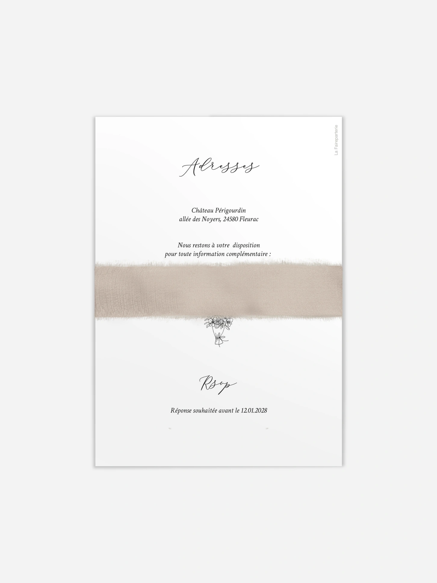 Faire-part de mariage Rendez-vous
