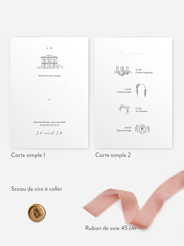 Faire-part de mariage Rendez-vous