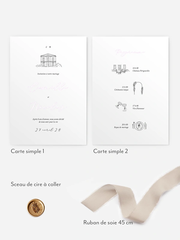 Faire-part de mariage Rendez-vous