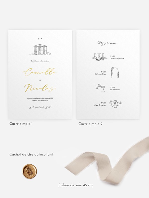 Faire-part de mariage Rendez-vous