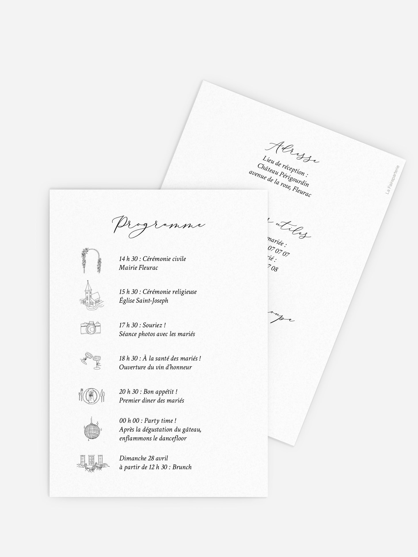 Programme mariage Rendez-vous
