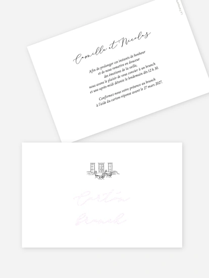 Carte brunch Rendez-vous