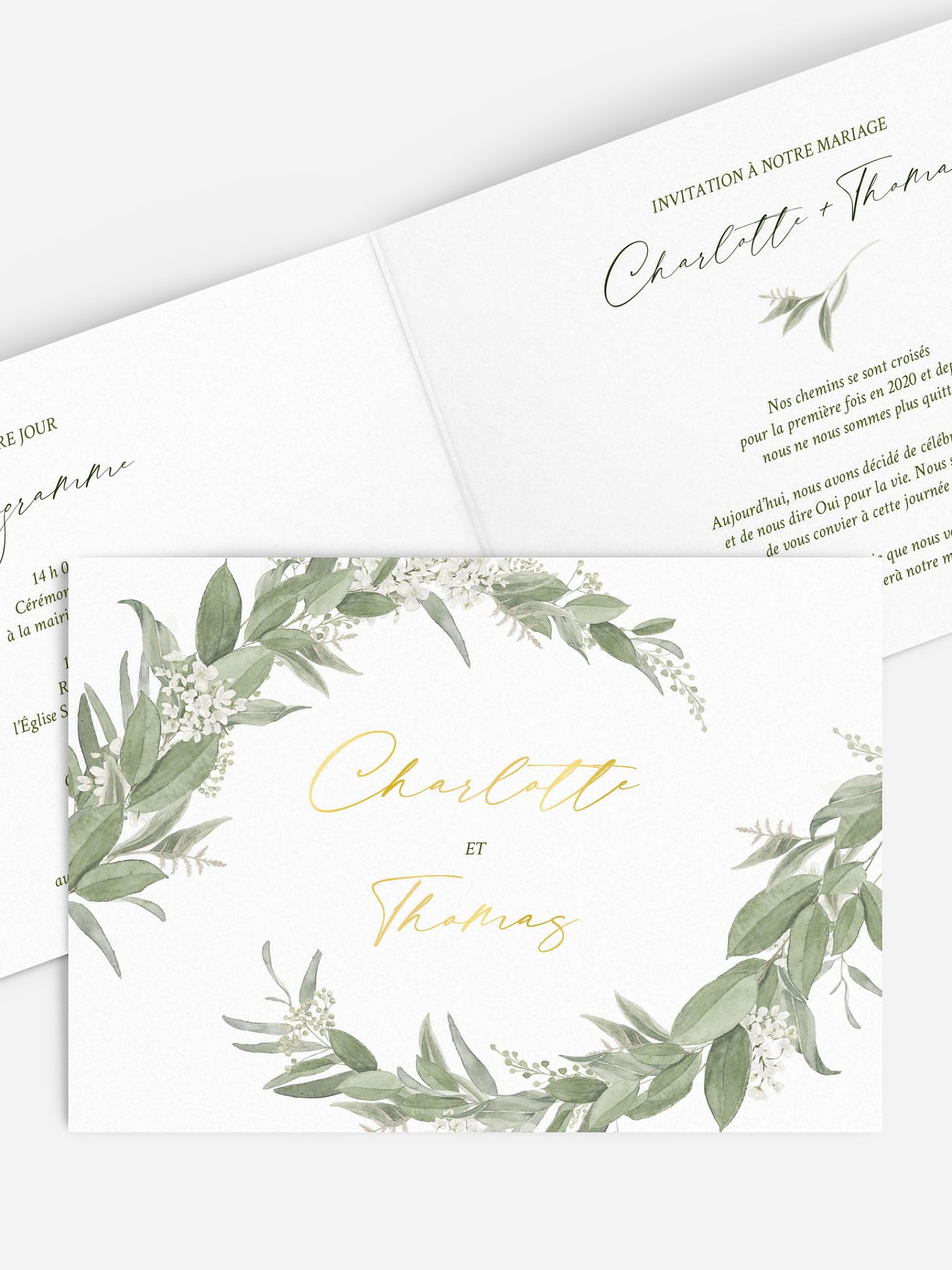 Faire-part de mariage Mariage au jardin