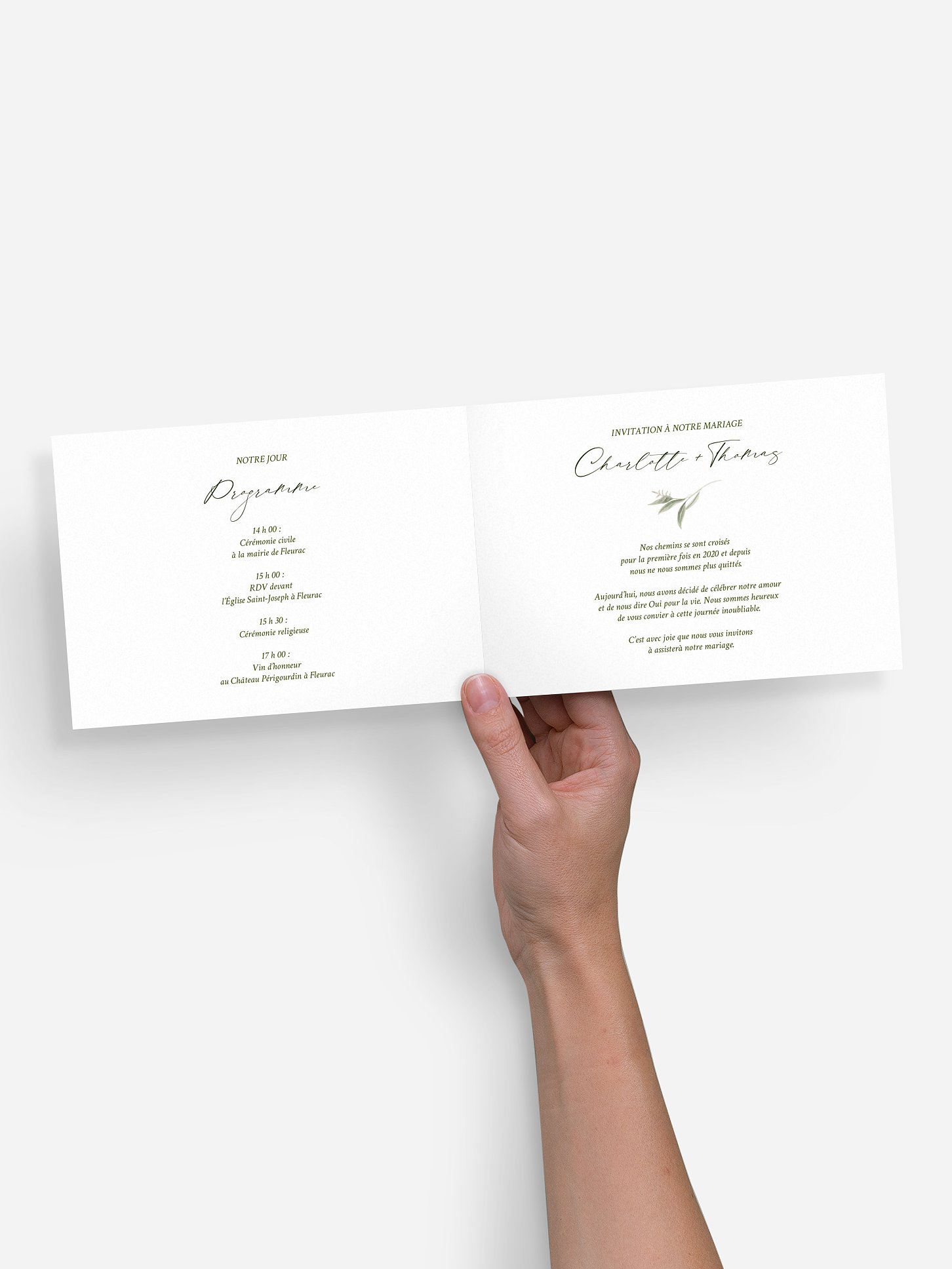 Faire-part de mariage Mariage au jardin