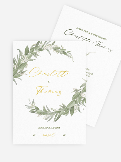 Faire-part de mariage Mariage au jardin