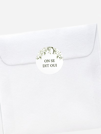 Stickers mariage Rêverie botanique