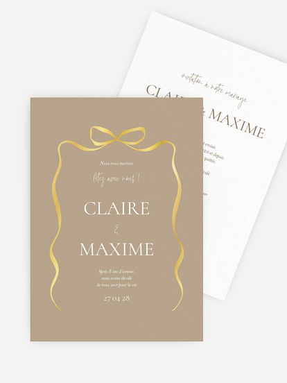 Faire-part de mariage Charming