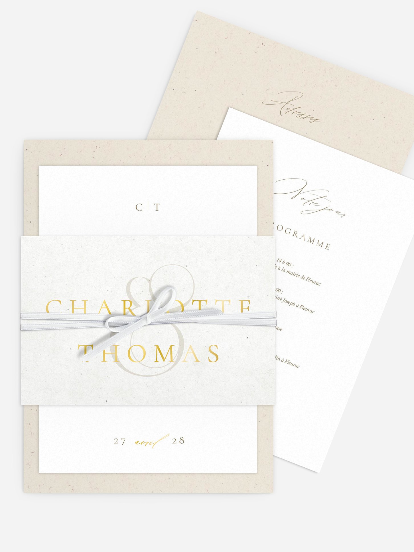 Faire-part de mariage Classy Type