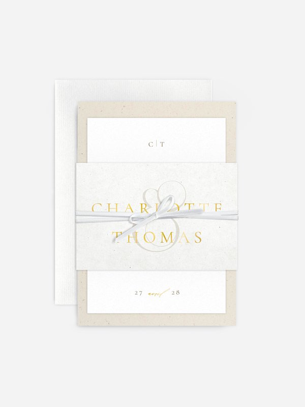 Faire-part de mariage Classy Type
