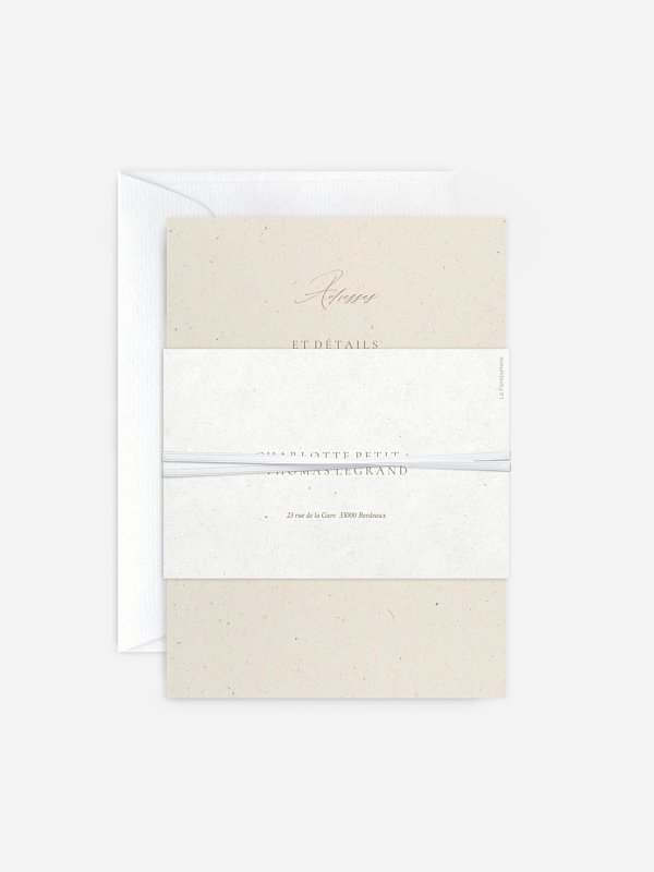 Faire-part de mariage Classy Type