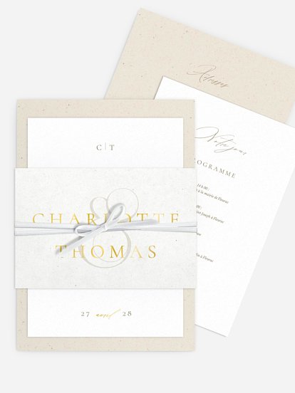 Faire-part de mariage Classy Type