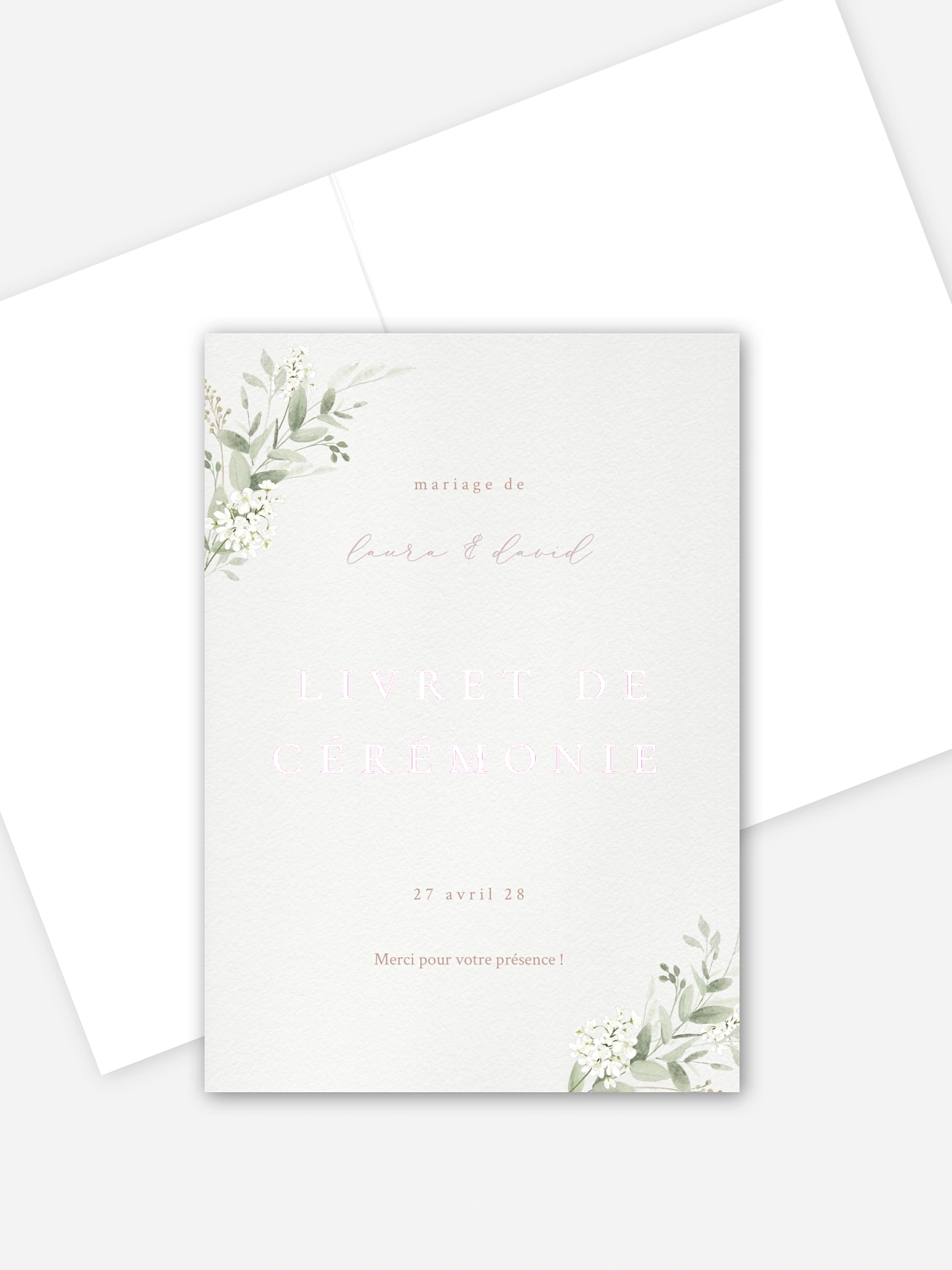 Livret de messe mariage Beauty of Nature