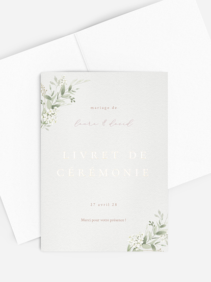 Livret de messe mariage Beauty of Nature