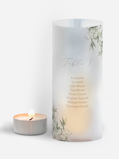 Nom de table mariage Beauty of Nature