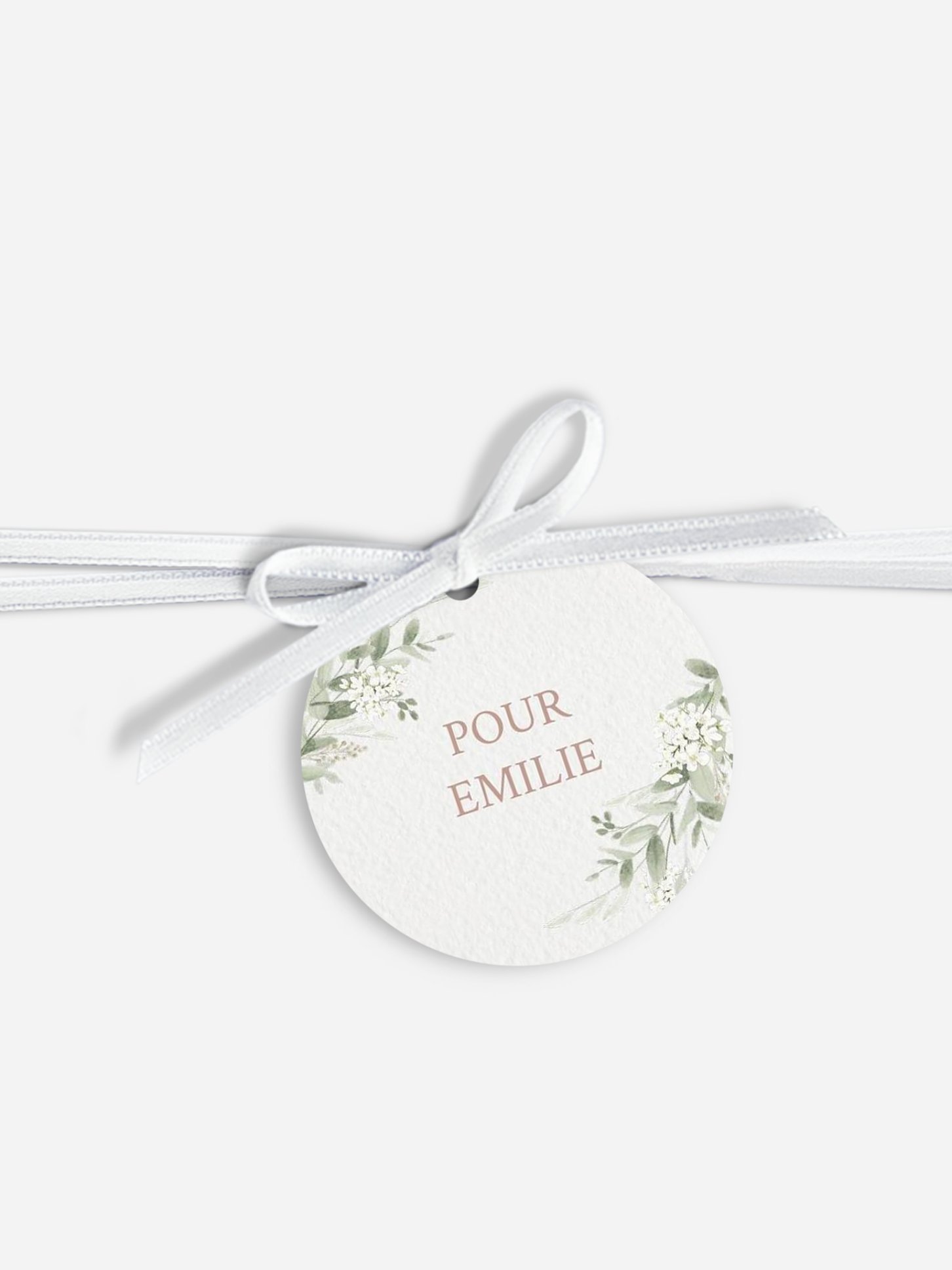 Étiquette avec ruban mariage individuelle Beauty of Nature