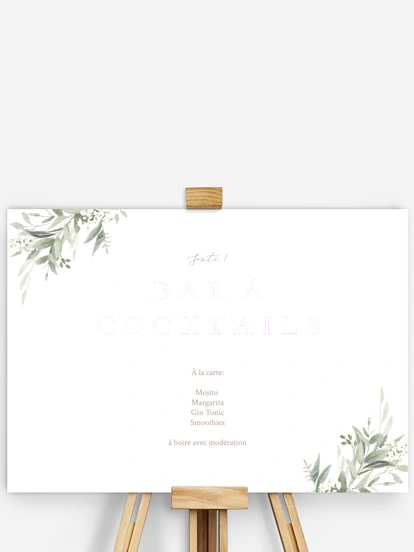 Affiche photobooth mariage Beauty of Nature