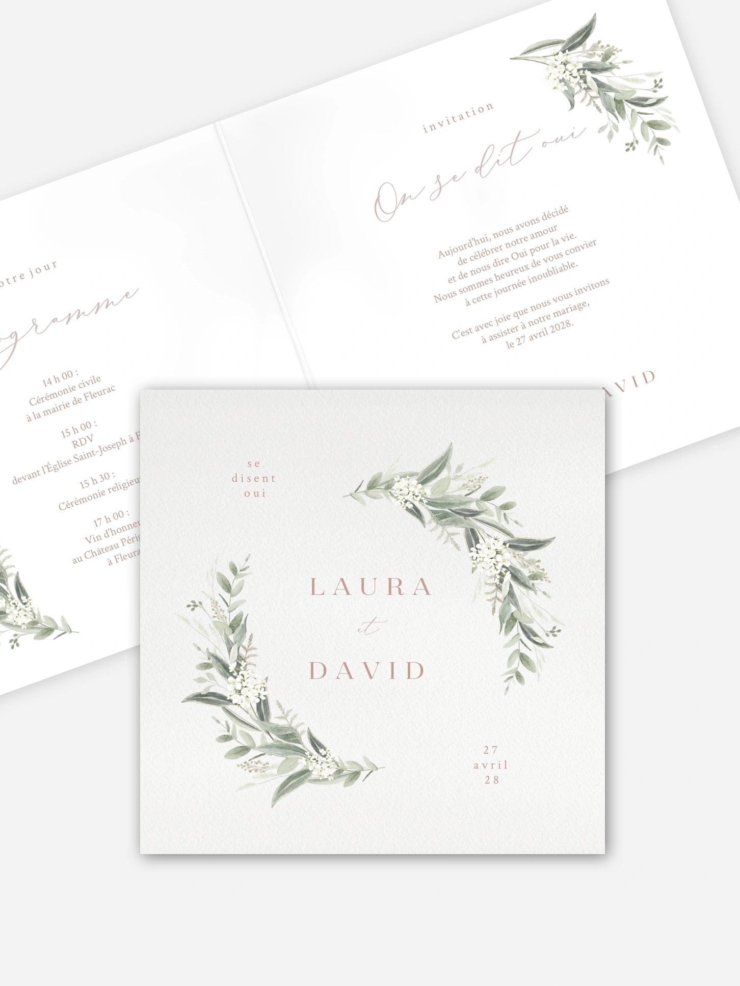 Faire-part de mariage Beauty of Nature